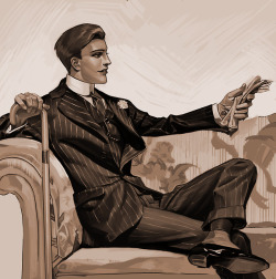 about92bleachedrainbows:Another Moira x Leyendecker