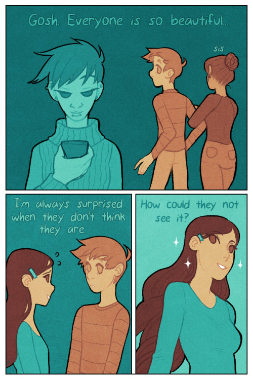 sandflakedraws:  I made a post about this a while ago, and have wanted to draw it out ever since.   Webcomic - Babble Fish  