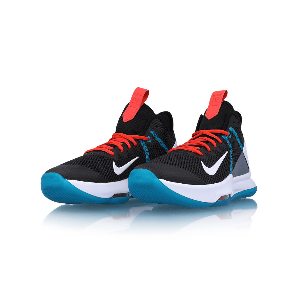 Nike Lebron Witness IV Black/White/Chile Red/Glass Blue 