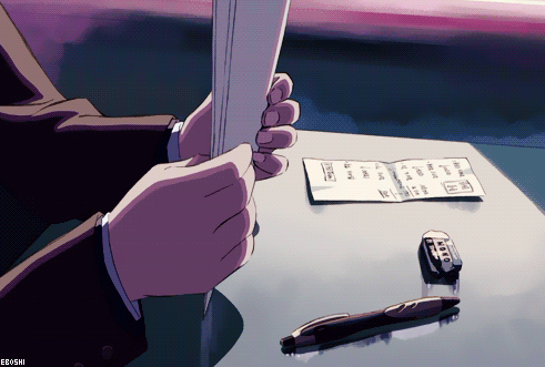 Studying the anime way!!