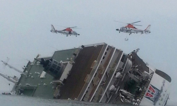 guardian:
“More than 100 missing as ferry sinks off the coast of South Korea
More than 100 people were still unaccounted for as efforts continued to rescue passengers aboard a South Korean ferry that sank off the country’s south-west coast on...
