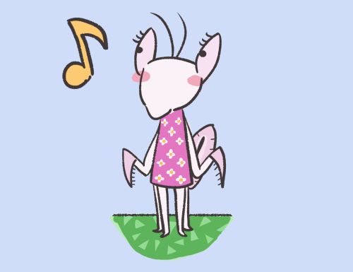 animal-crossing-newleaf: micma: i made an orchid mantis animal crossing villager because…..i 