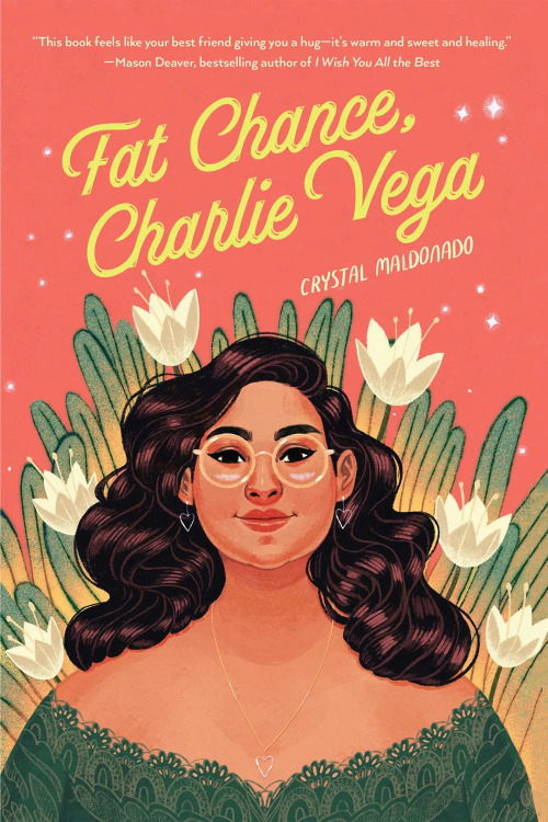 Ericka Lugo’s illustrated book cover for Crystal Maldonado’s Fat Chance, Charlie Vega an