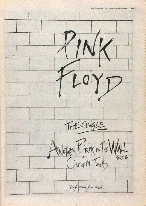 more-relics: Pink Floyd  The Wall album ads, 1979.