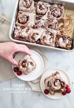 guardians-of-the-food:  Cherry Chocolate Rolls