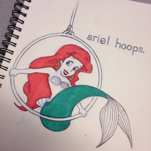 ariel hoops. #aerial #ariel #arial #lyra #aerialhoops #disneyside #punfun #littlemermaid #flyingfish