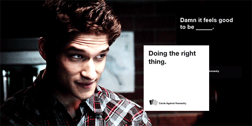 hoechloin:  teen wolf meets cards against humanity [pt.2/?] 
