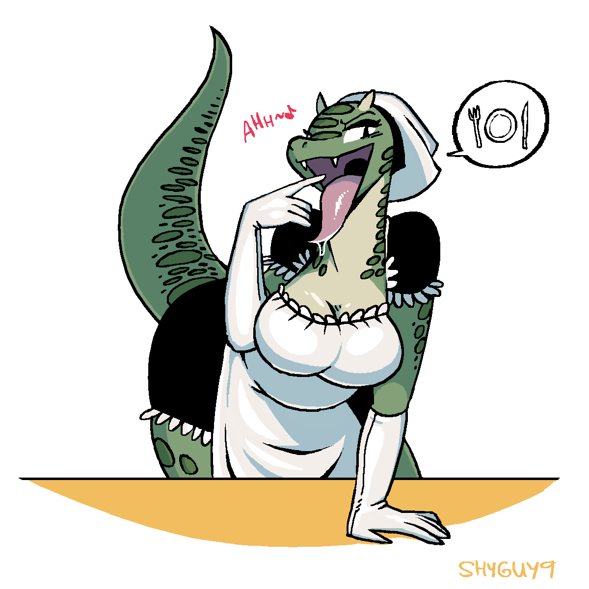shyguy9:The Hungry Argonian MaidX3 Oh my~ &gt;w&lt;