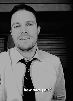  Q: Why does Oliver always pick up his bow first? He’s gonna have to put it down again  to change his trousers. He really needs to think that one through. 