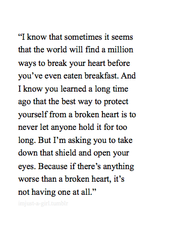 Falling for you.