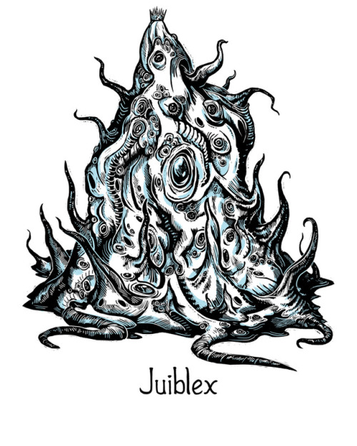 Juiblex is the demon lord of slimes.Known as the Faceless Lord, they rule over their own slimy corne