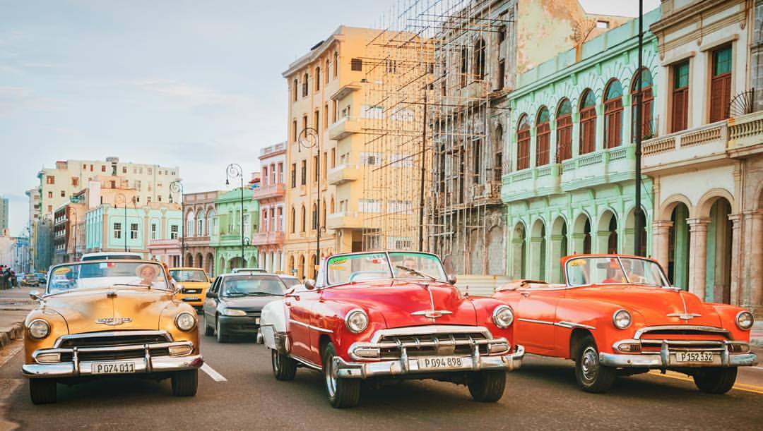 nythroughthelens:
“ Cuba. 🚕
Because of an embargo, U.S. exports of cars to Cuba ceased in 1960. The majority of cars still seen in Havana especially are vintage American and European cars from the 1940s, and 1950s. The owners have Frankensteined them...