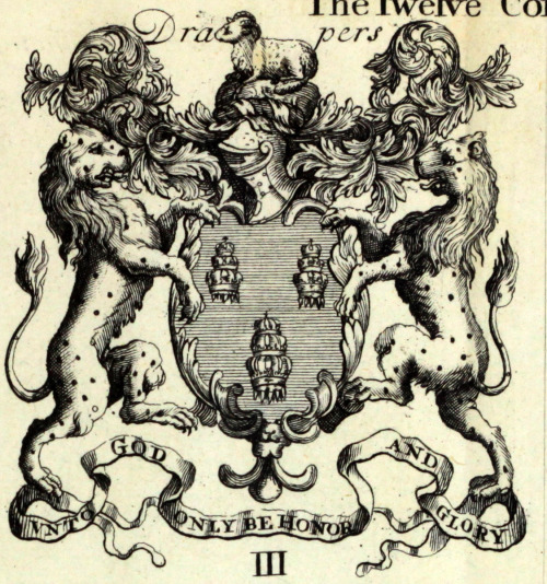 The Twelve Companies - coats of arms finely engraved London 1708