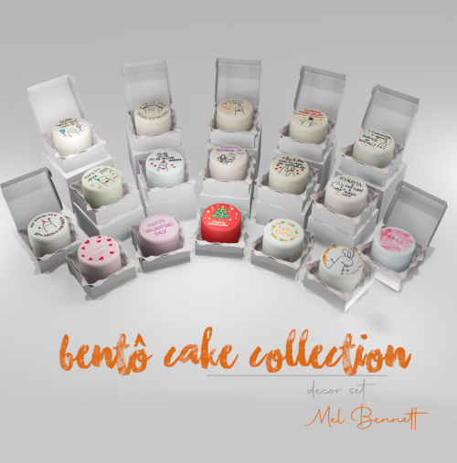 BENTÔ CAKE COLLECTION - ACC AND DECOR (Patreon Early Access)Hello! I didn&rsquo;t research