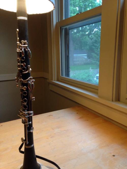 reedswithfashion:To answer all questions:1. Yes, I made this.2. Yes, the clarinet was broken already