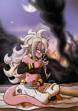 veguito-art:  Android 21 from Dragon Ball FighterZ