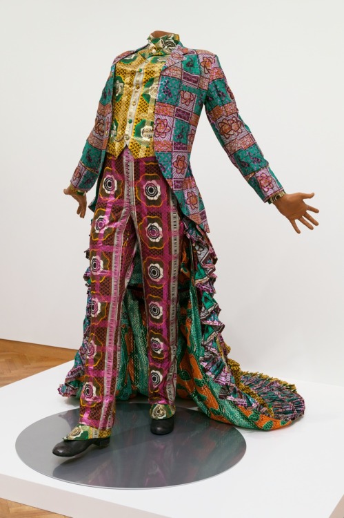 dollsahoy: fleuwers: Big Boy (2002) Yinka Shonibare. English, born 1962  Wax-printed cotton fabric, 