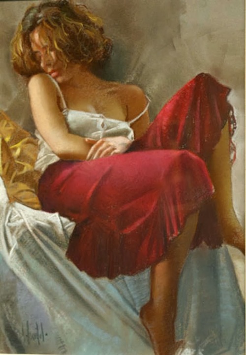 artbeautypaintings:  Intimidad - Luis de la Fuente 