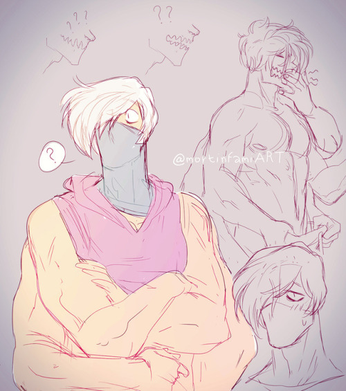 mortinfamiart:sketches of some day ago, my beloved Shouji… he’s by far my favourite character, he’s so PRECIOUS.I really can’t wait to know his backstory, i can’t imagine what he has under his mask?? I’m so curious!I’ll love him ANYWAYS.