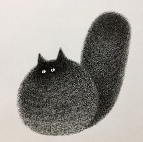 artisticmoods:A selection of very, very fluffy cats by Kamwei Fong, shared on the blog today: