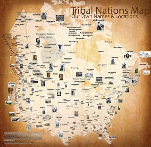 majorenglishesquire:thelandofmaps:A more serious map of North American Indian tribes and their home 