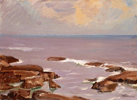 wonderwarhol:Sea Landscapes by Japanese artist Fujishima Takeji (1867-1943)The Sea at Sunrise l Oara