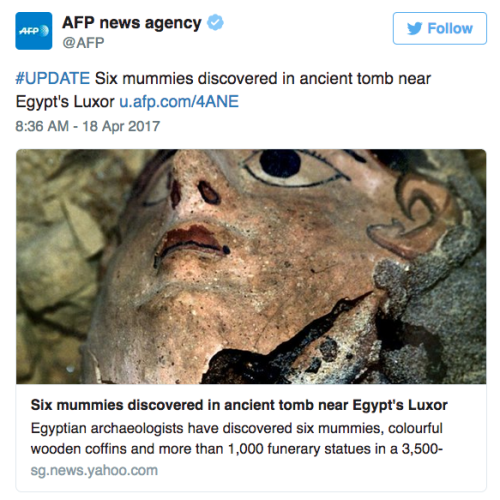 the-future-now:Six mummies discovered near Egypt’s  Valley of the KingsArchaeologists in Egypt have 