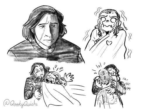 quiche-draws: Doodling in the middle of class cuz TLJ BEN SOLO PUPPY DOG EYES PHOTO DROPPED. It’s su