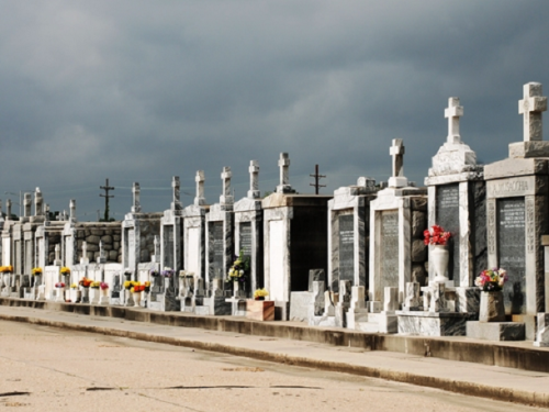 sixpenceee:  Saint Louis #1 is the oldest of three Catholic Cemeteries in New Orleans, Louisiana which has a history of ghost stories. Saint Louis #1 Cemetery hosts one of the most notorious tombs of all time: that of Marie Laveau also known as Grande