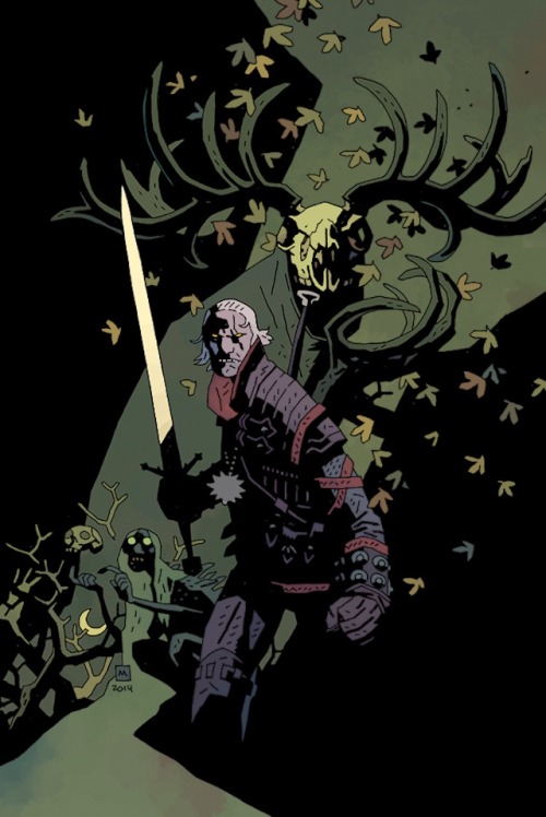 xombiedirge:The Witcher by Mike Mignola