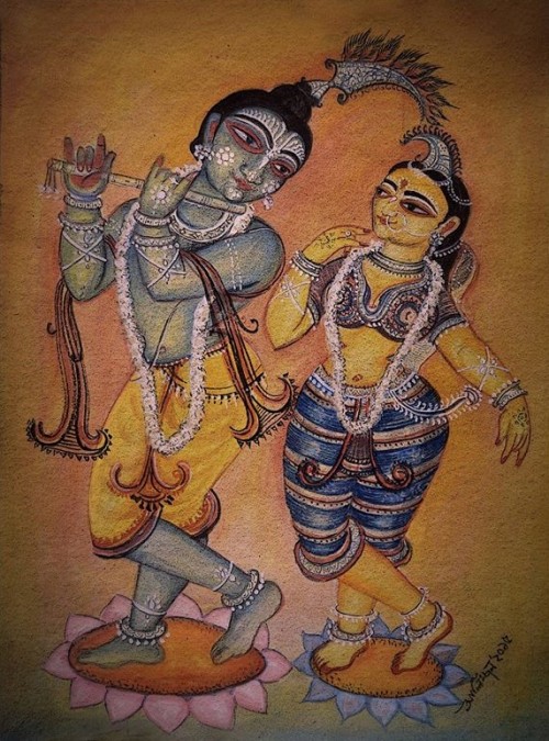 Radha and Krishna, Bengali style