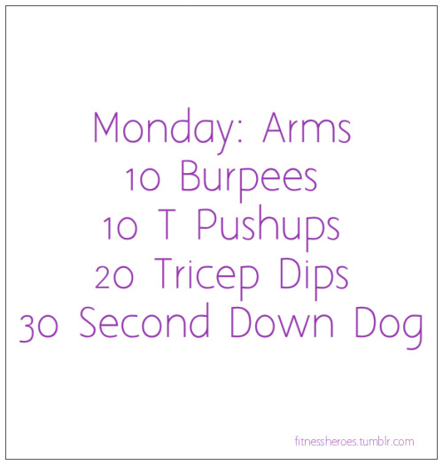 Set your timer for 15 minutes and complete as many rounds as possible each day! *T-Pushups*Bottom Ha