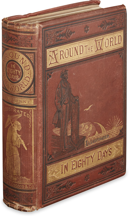 Around the World in Eighty Days. Jules Verne. Illustrations by A. de Neuville and L. Bennett. Boston