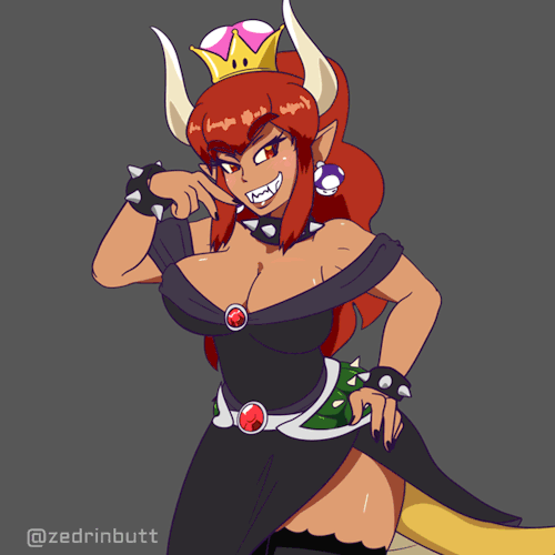 zedrin-butts: Bowsette showin her goods.Twitter || Patreon