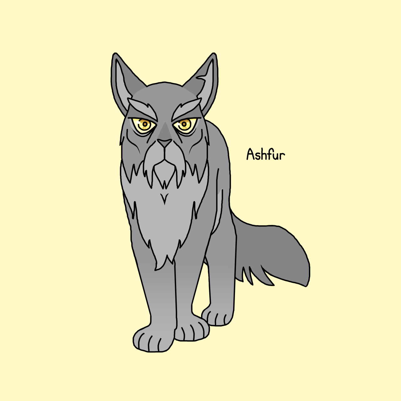 Warrior Cats - Ashfur of Shadowclan by Yarrowfoot This