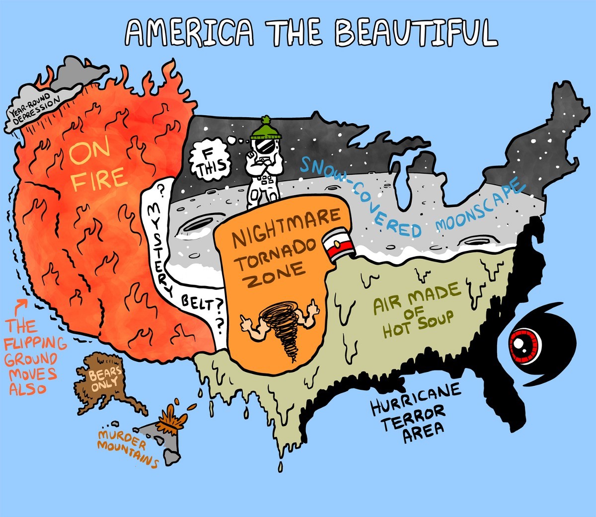 animar-smol-of-elephants:  redditfront:  Weather In America. - via http://ift.tt/1s1KFBN