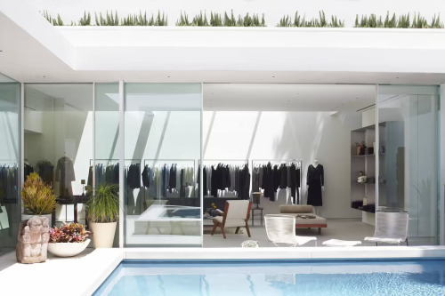 diorchitect: The Row store at Melrose Place.Designed as a modern style home by Montalba Architects