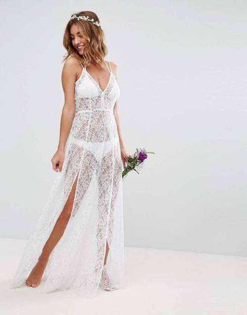beautifulweddingdressesandmore: ASOS BRIDAL Beach Lace Maxi Dress by Asos #ad