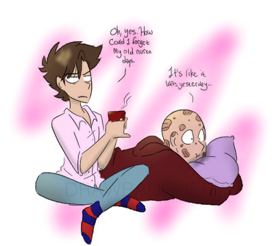 Okay I’m being annoying but one last one.Peter’s socks HAD to make a comeback since you liked them when he was swaddled in blankets. (thatoneartistisme)
