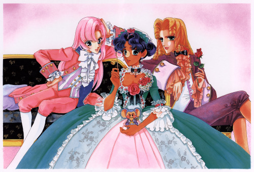 empty-movement: I first scanned this image from the Revolutionary Girl Utena Chiho Saito Illustratio