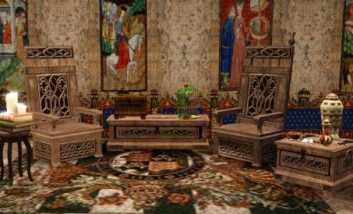 Medieval Living Furniture By Ladesire - Sims 3 Downloads CC Caboodle