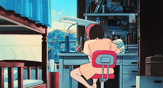 kikisdeliveryservices:Faceless bodies → Whisper of the Heart (1995)