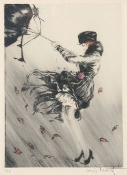 Autumn Storm (1919) — Louis Icart