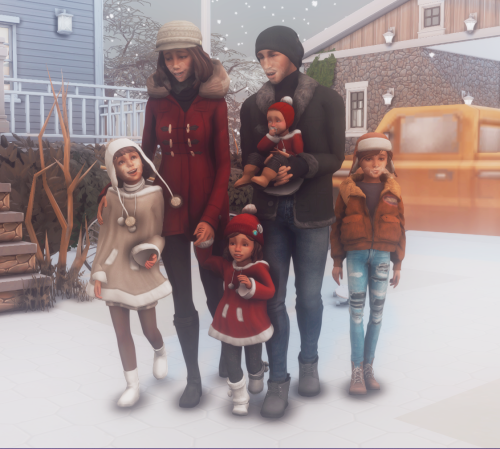 littletodds:Lookbook Ready for snowy escapeGirlCyo Coat @madlensims (Early Access)Turtleneck By @sim