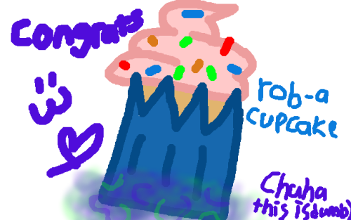 remember when i said that i envisioned you as a cupcake everytime i talked to youwellcongrats man wo