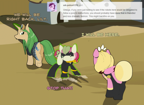 ask-omegacoder:  Anonymous needs to pay more attention! We Repair Ponies #152   Yipe @.@