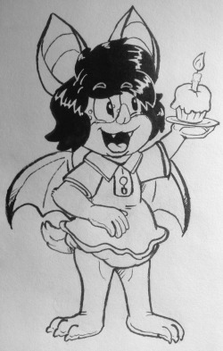   Inktober 30 @Babbybat &rsquo;s Myoti (happy birthday!)  