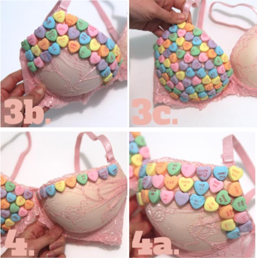 fancymade: DIY - Sweetheart Candy Bra  With Valentine’s Day around the corner, I wanted to create a 