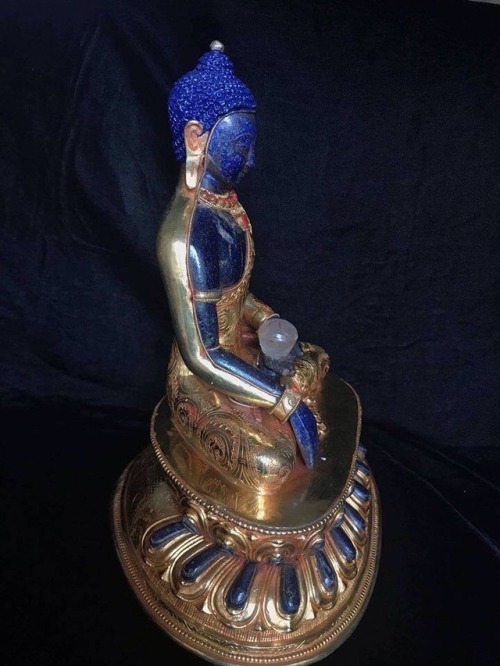 Magnificent Lapis Lazuli Shakyamuni Buddha Statue For more details, or to purchase, visit: w