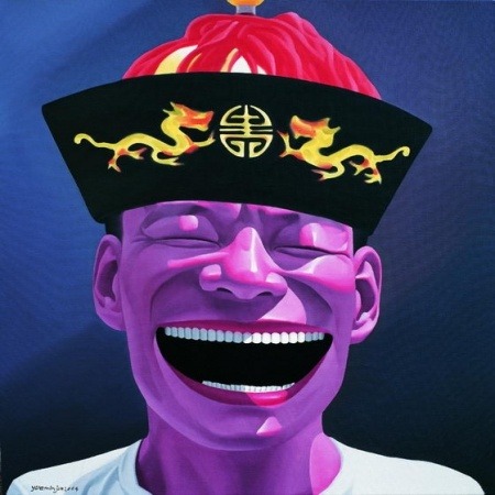 crossconnectmag:  Yue Minjun: Chinese LOL Selfies  Yue Minjun (岳敏君)’s paintings offer a light-hearted approach to philosophical inquiry & contemplation of existence. Drawing connotations to the disparate images of the Laughing Buddha &
